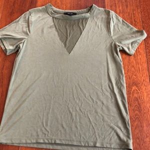 Green top with cut out